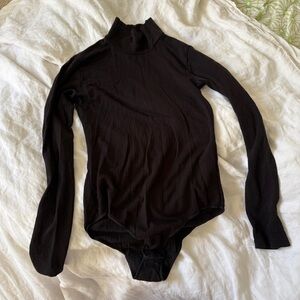 Uniqlo Black Long Sleeve Bodysuit